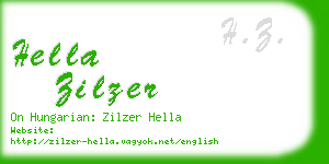 hella zilzer business card